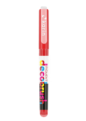KARIN MARKERS PIGMENT DECOBRUSH FIRE RED 032U