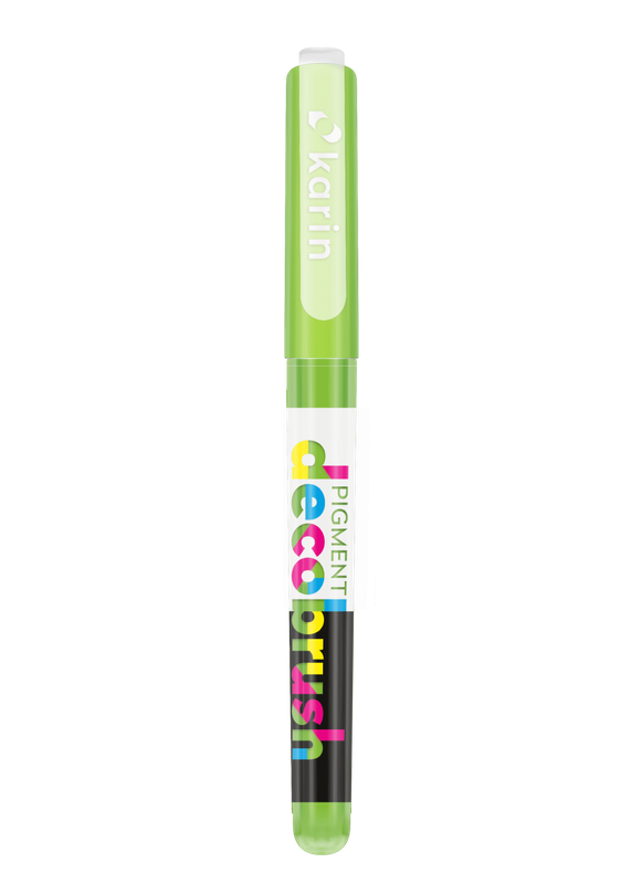KARIN MARKERS PIGMENT DECOBRUSH LEAF GREEN 376U