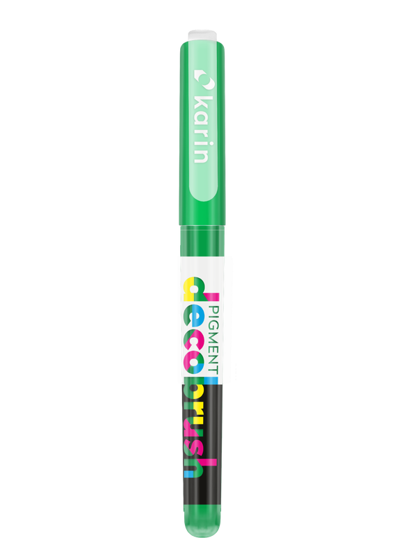 KARIN MARKERS PIGMENT DECOBRUSH GREEN 347U