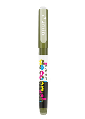 KARIN MARKERS PIGMENT DECOBRUSH OLIVE GREEN 371U