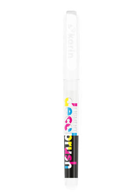KARIN MARKERS PIGMENT DECOBRUSH WHITE 000U