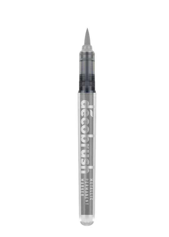 KARIN MARKERS PIGMENT DECOBRUSH METALLIC SILVER