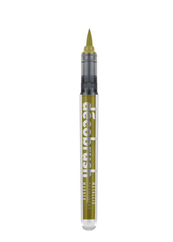 KARIN MARKERS PIGMENT DECOBRUSH METALLIC GOLD