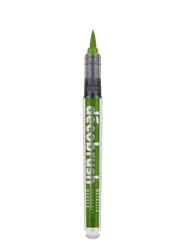 KARIN MARKERS PIGMENT DECOBRUSH METALLIC LIGHT GREEN