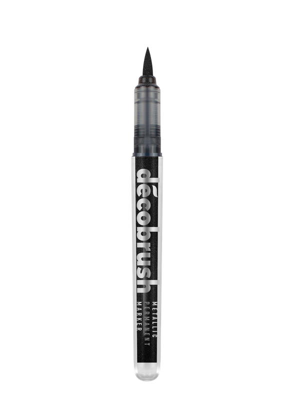 KARIN MARKERS PIGMENT DECOBRUSH METALLIC BLACK