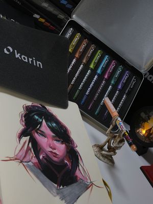 KARIN MARKERS PIGMENT DECOBRUSH METALIZADOS