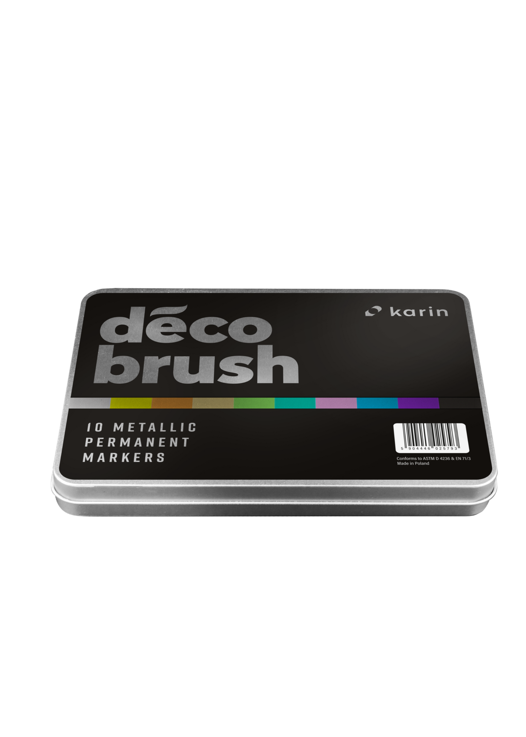 KARIN MARKERS PIGMENT DECOBRUSH METALLIC SET 10 COLORES