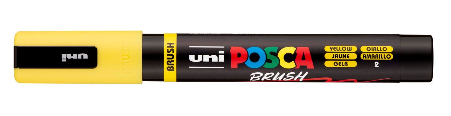 POSCA BRUSH PC5BR AMARILLO 2