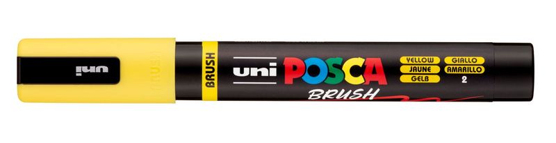POSCA BRUSH PC5BR AMARILLO 2