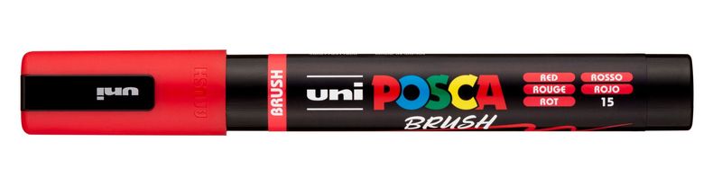 POSCA BRUSH PC5BR ROJO 15