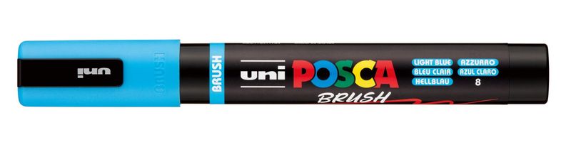 POSCA BRUSH PC5BR AZUL CLARO 8