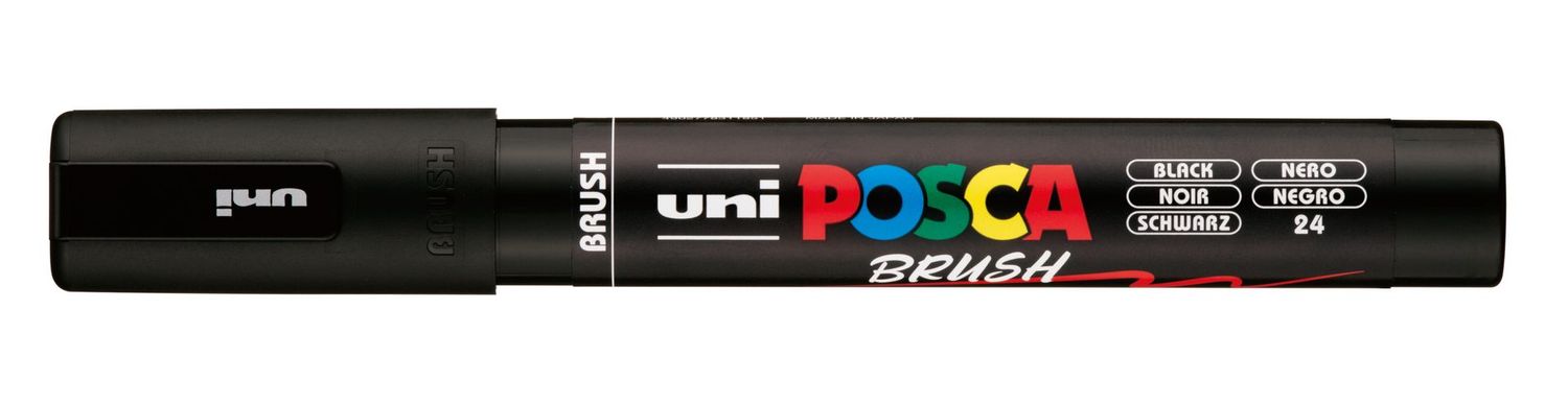 POSCA BRUSH PC5BR NEGRO 24
