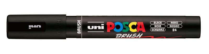 POSCA BRUSH PC5BR NEGRO 24
