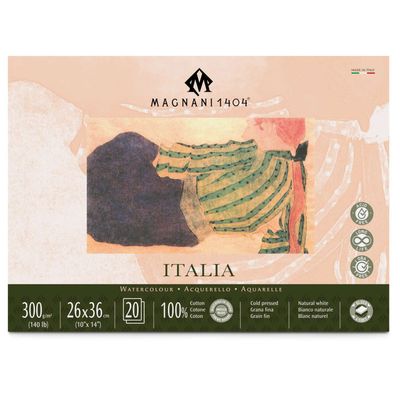 MAGNANI 1404 BLOC ACUARELA 300 gr.  26X36 cm