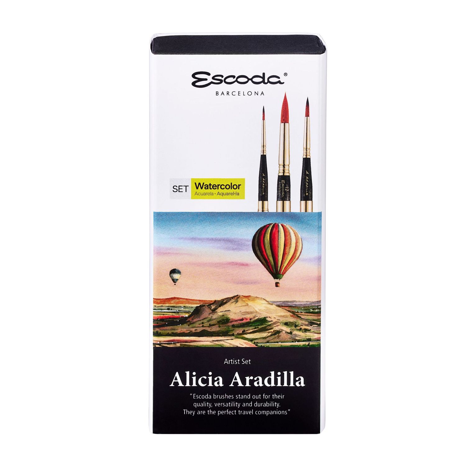 ESCODA SET DE PINCELES DE VIAJE ALICIA ARADILLA