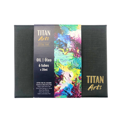 TITAN ARTS ÓLEO EXTRAFINO SET COLORES PRIMARIOS 6x20 ml