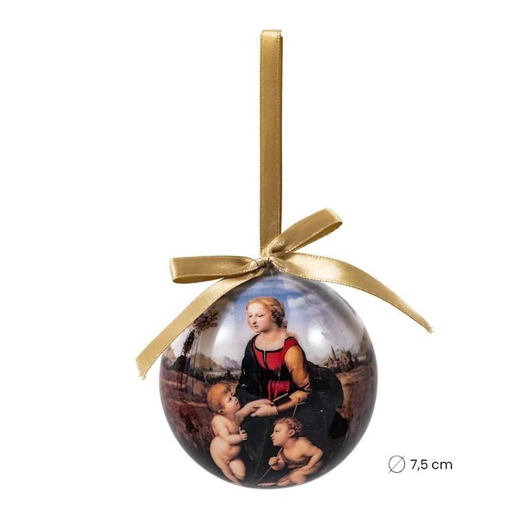 BOLA DECORATIVA NAVIDAD "LA BELLA JARDINERA" RAFAEL SANZIO