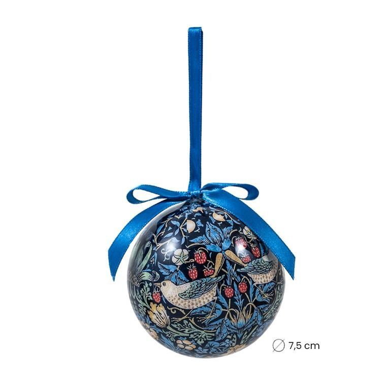 BOLA DECORATIVA NAVIDAD "LADRÓN DE FRESAS" WILLIAM MORRIS