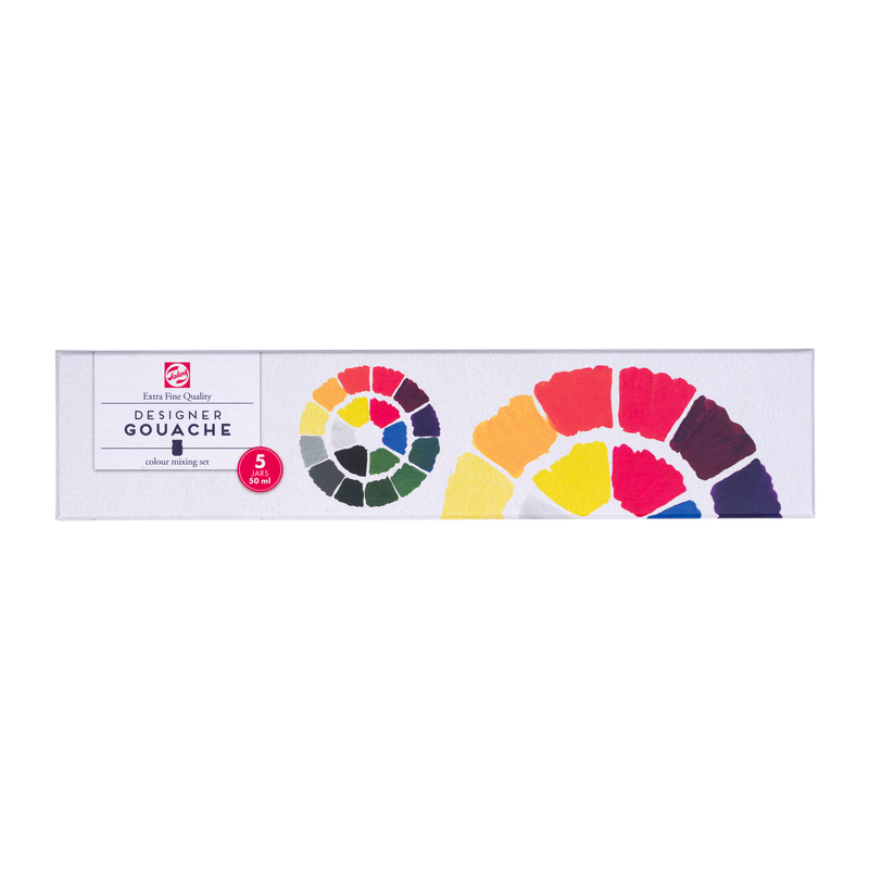 ROYAL TALENS GOUACHE EXTRA FINO SET COLORES PRIMARIOS FRASCO 5x50ml