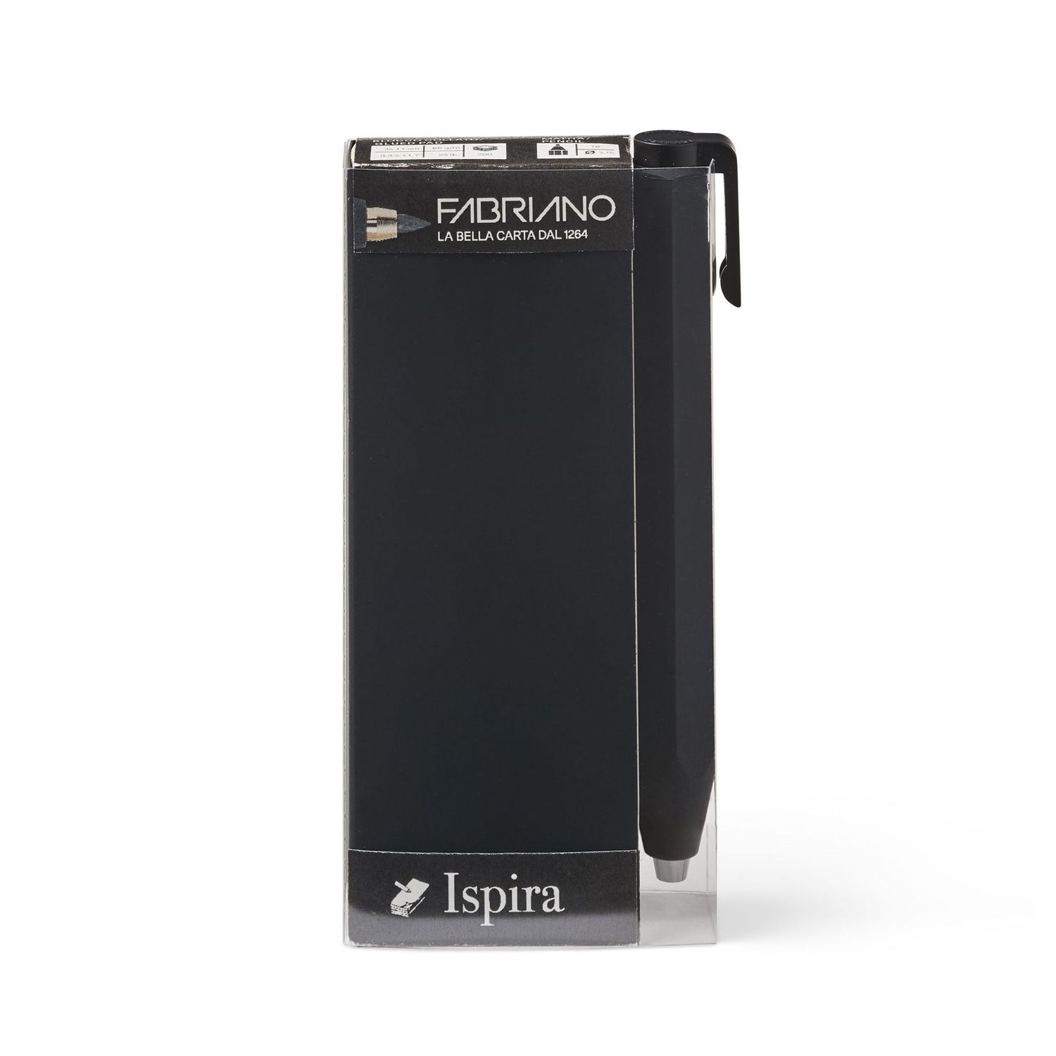 FABRIANO ISPIRA SHORTY SET NEGRO CON PORTAMINAS