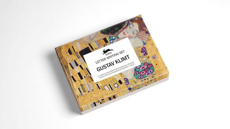 THE PEPIN PRESS SET DE ESCRITURA GUSTAV KLIMT