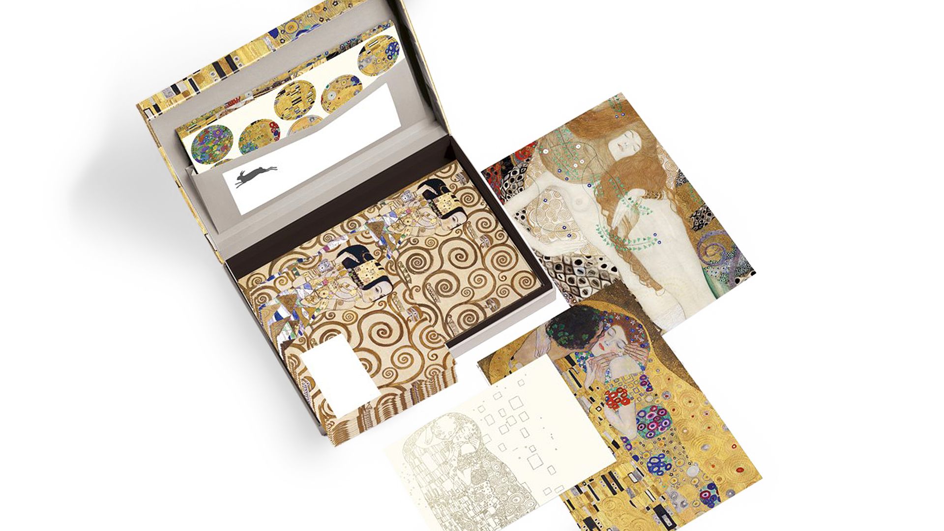 THE PEPIN PRESS SET DE ESCRITURA GUSTAV KLIMT