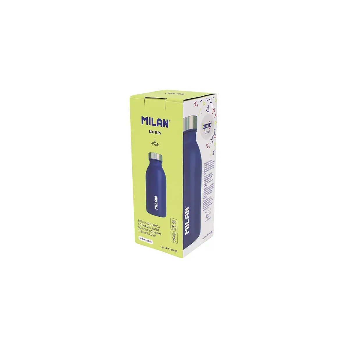 MILAN BOTELLA ISOTÉRMICA SERIE ACID 354 ml MILAN BOTELLA ISOTÉRMICA SERIE ACID 354 ml