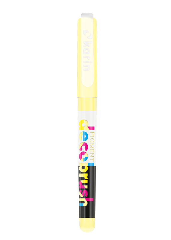 KARIN MARKERS PIGMENT DECOBRUSH PASTEL YELLOW 100U