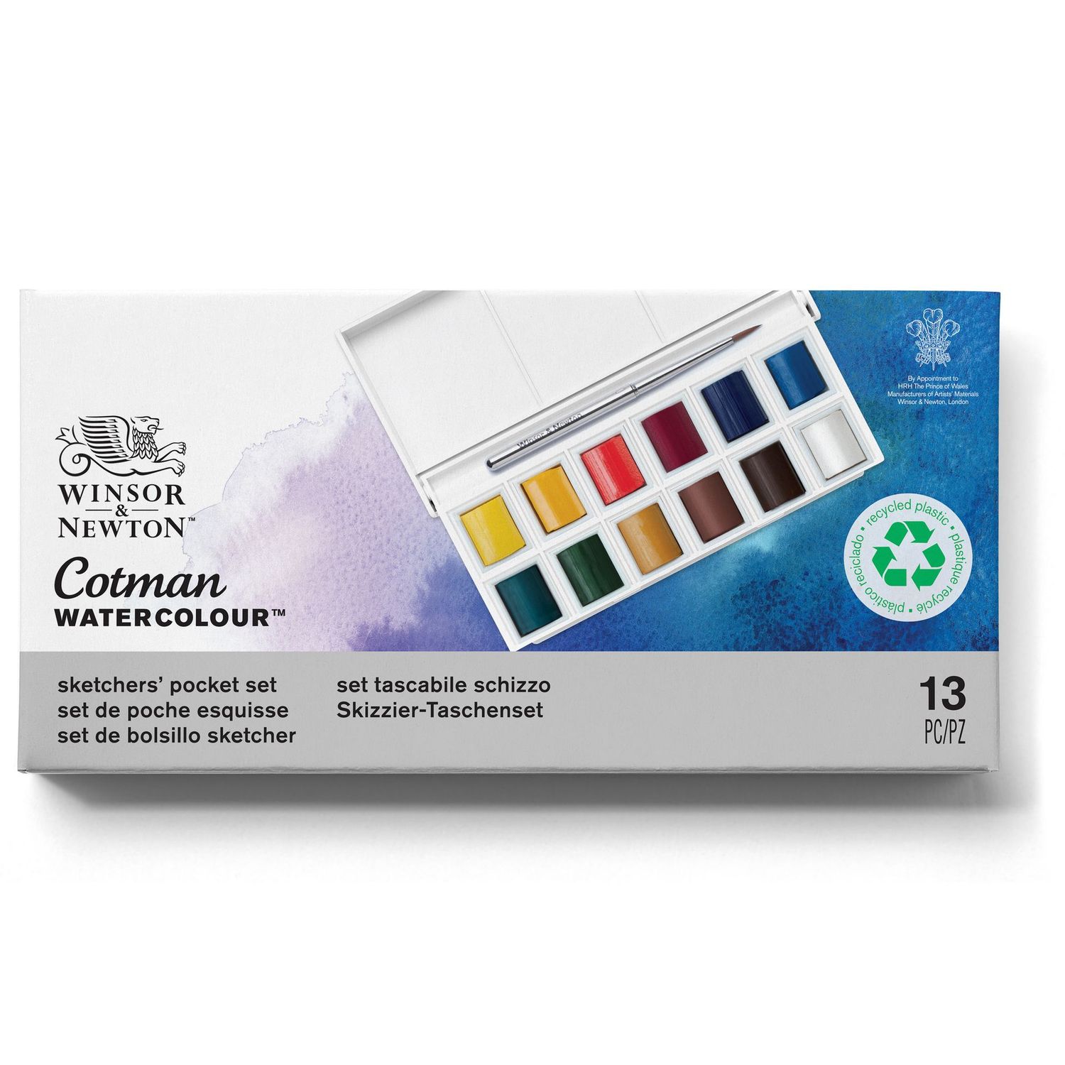 WINSOR & NEWTON ACUARELA COTMAN SET DE BOLSILLO SKETCHER
