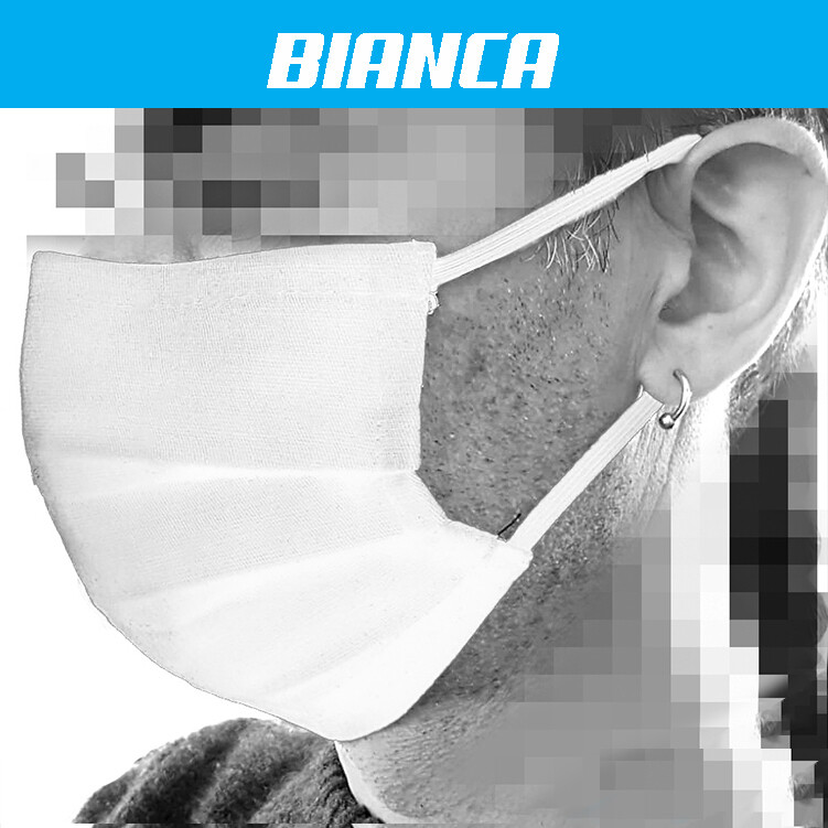 Maschera Facciale BIANCA, lavabile.