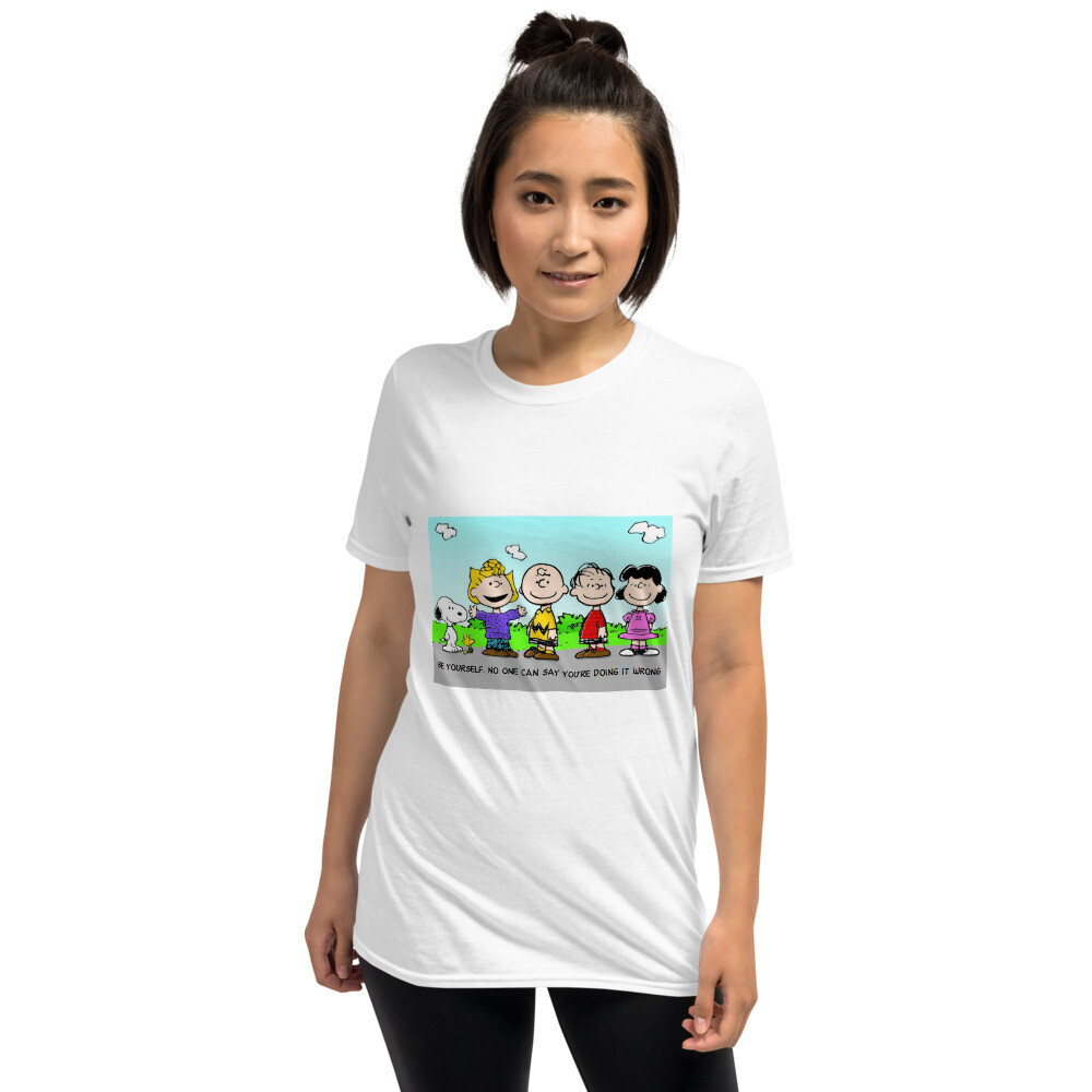 Charlie Brown &amp; Friends &quot;Be Yourself&quot; Short-Sleeve Unisex T-Shirt
