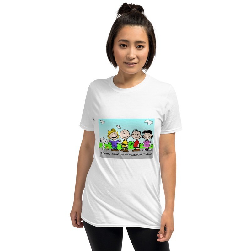 Charlie Brown &amp; Friends &quot;Be Yourself&quot; Short-Sleeve Unisex T-Shirt