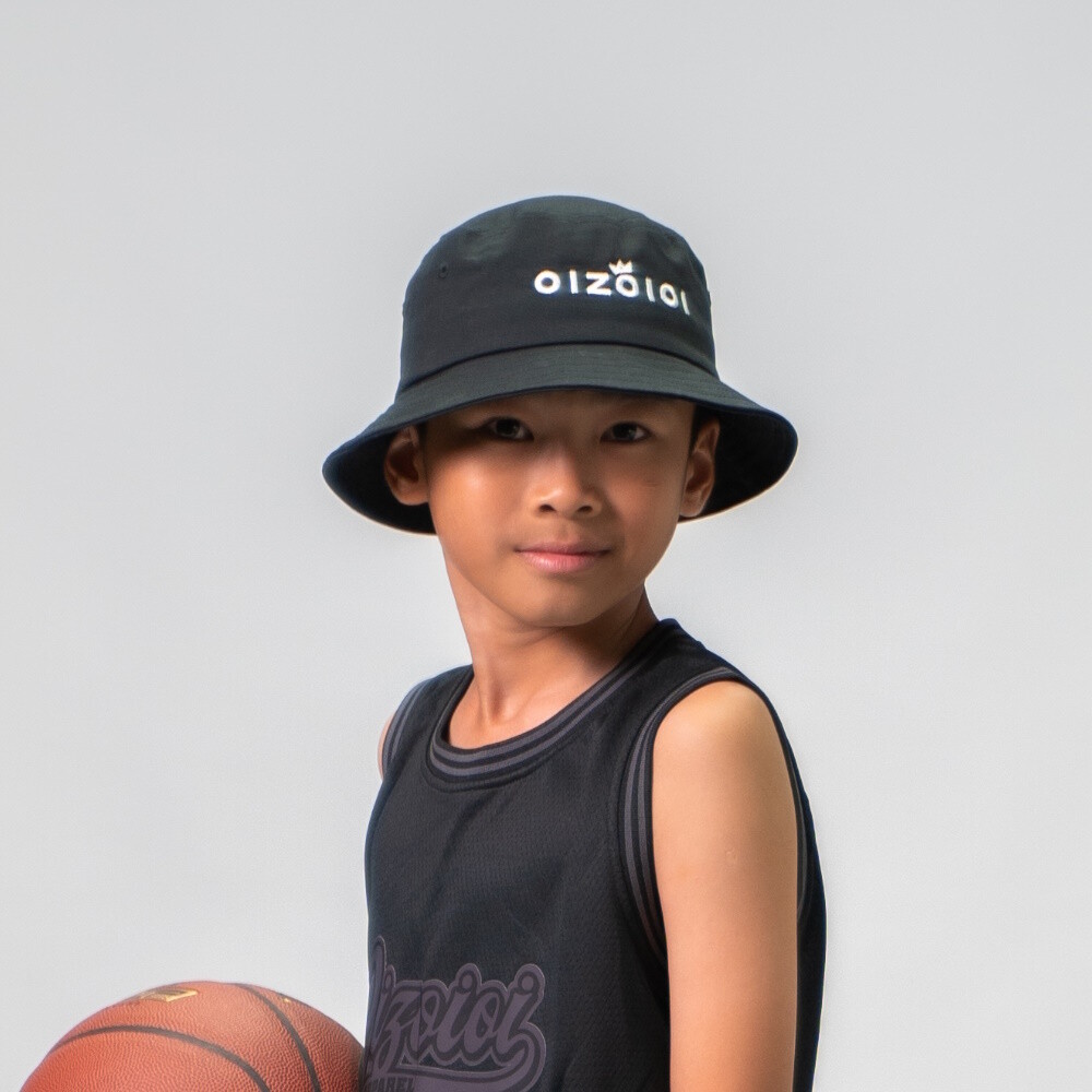 #NXCN30 Kids Bucket Hat - Black and White