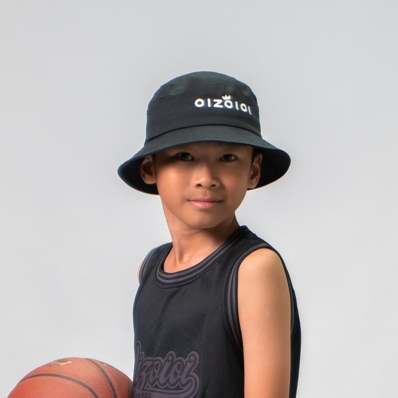 #NXCN30 Kids Bucket Hat - Black and White