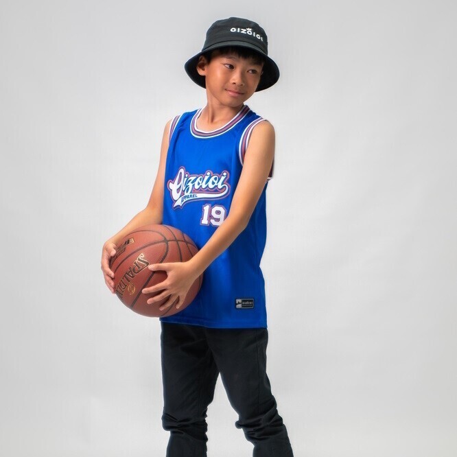 #ABRK Kids Basketball Jersey - Blue