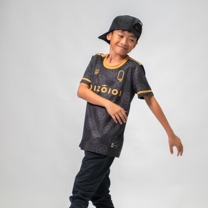 #ABDK Kids Football Jersey - Black &amp; Gold