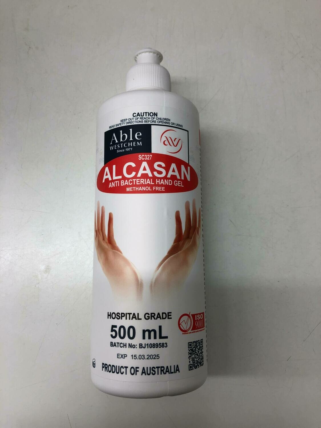 Alcasan 70% Ethanol Hand Sanitiser 500mL