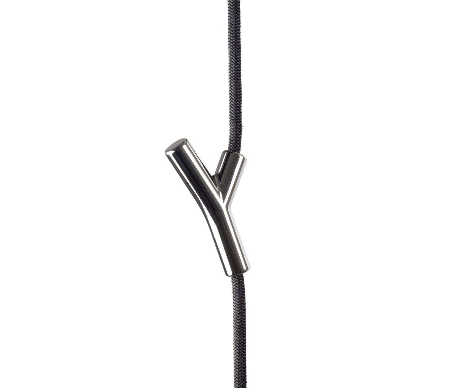 WARDROPE Garderobe, schwarz/ glanzverchromt