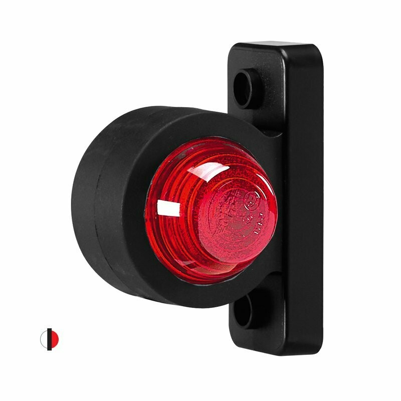 3119 LED, Lado: Esquerdo, Suporte: Curto, Cor: Vermelho | Branco, Conector: Cabo 500mm
