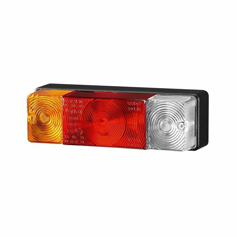 3116, Cor: Branco/Vermelho/Âmbar (marcha atrás, presença/stop e pisca)