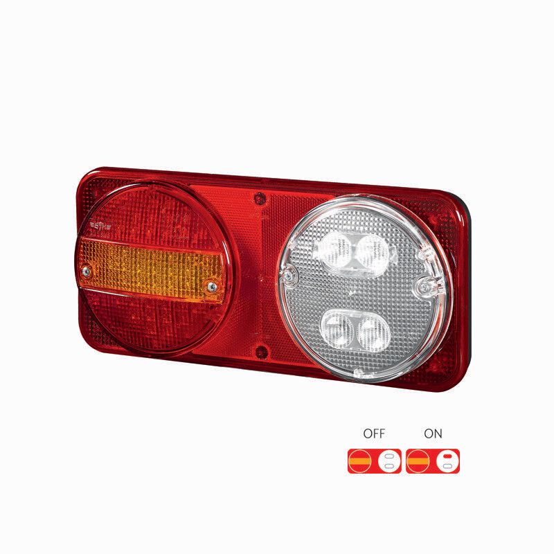 3165, Lado: Esquerdo (vermelho/âmbar), Conector: Universal com rosca