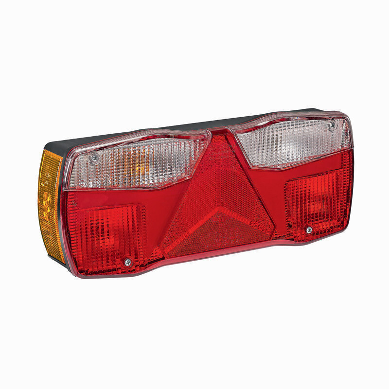 3193, Refletor: Triangular (atrelado), Lado: Esquerdo, Opção: Luz posição lateral, Stop LED: Com stop LED, Iluminação chapa matrícula: Com iluminação chapa matrícula, Conector: Conector DIN posterior, Voltagem: 12 V