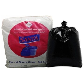 Santa Garbage Bag Large Black 80x110cm ( 500 Pcs) 