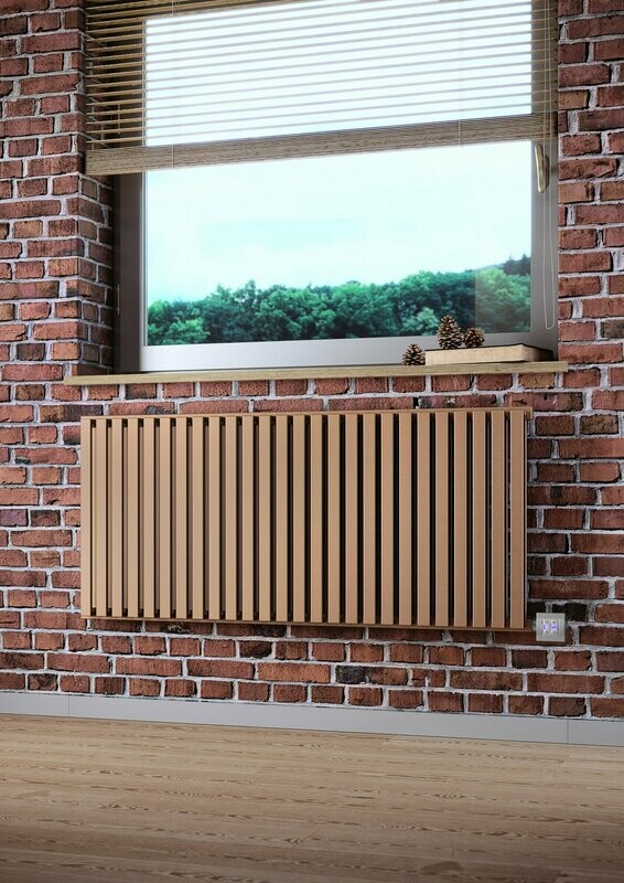 TERMA Bright Copper Electric Radiator, NEMO, 530/1185 (supplied with KTX 4 Blue in Silver)