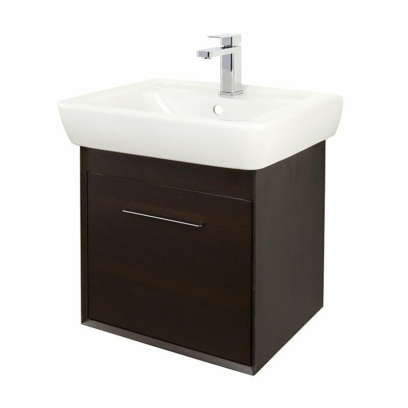 WENGE - Abacus Simple 55cm Basin Vanity Unit