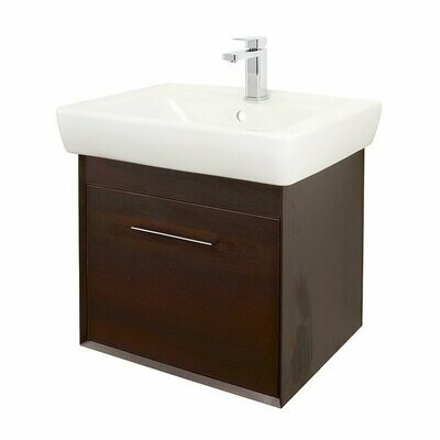 WENGE - Abacus Simple 60cm Basin Vanity Unit