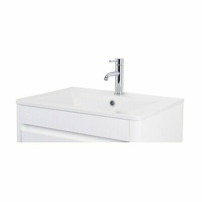 ABACUS - D-STYLE SOLID SURFACE BASIN WITH EVERMITE COATING - 60CM