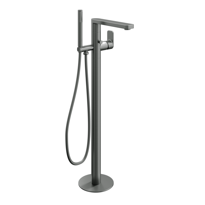 EDGE FREESTANDING BATH SHOWER MIXER MATT ANTHRACITE