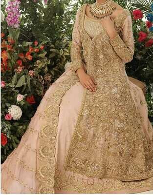 Long koti sharara bridal Clearance