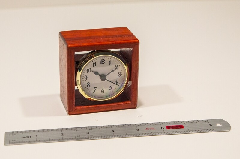 Mahogany Desk Clock